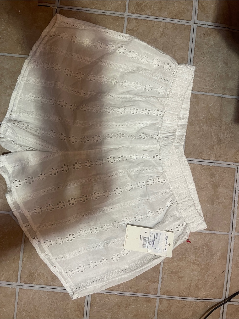 O'Neill White Eyelet Shorts